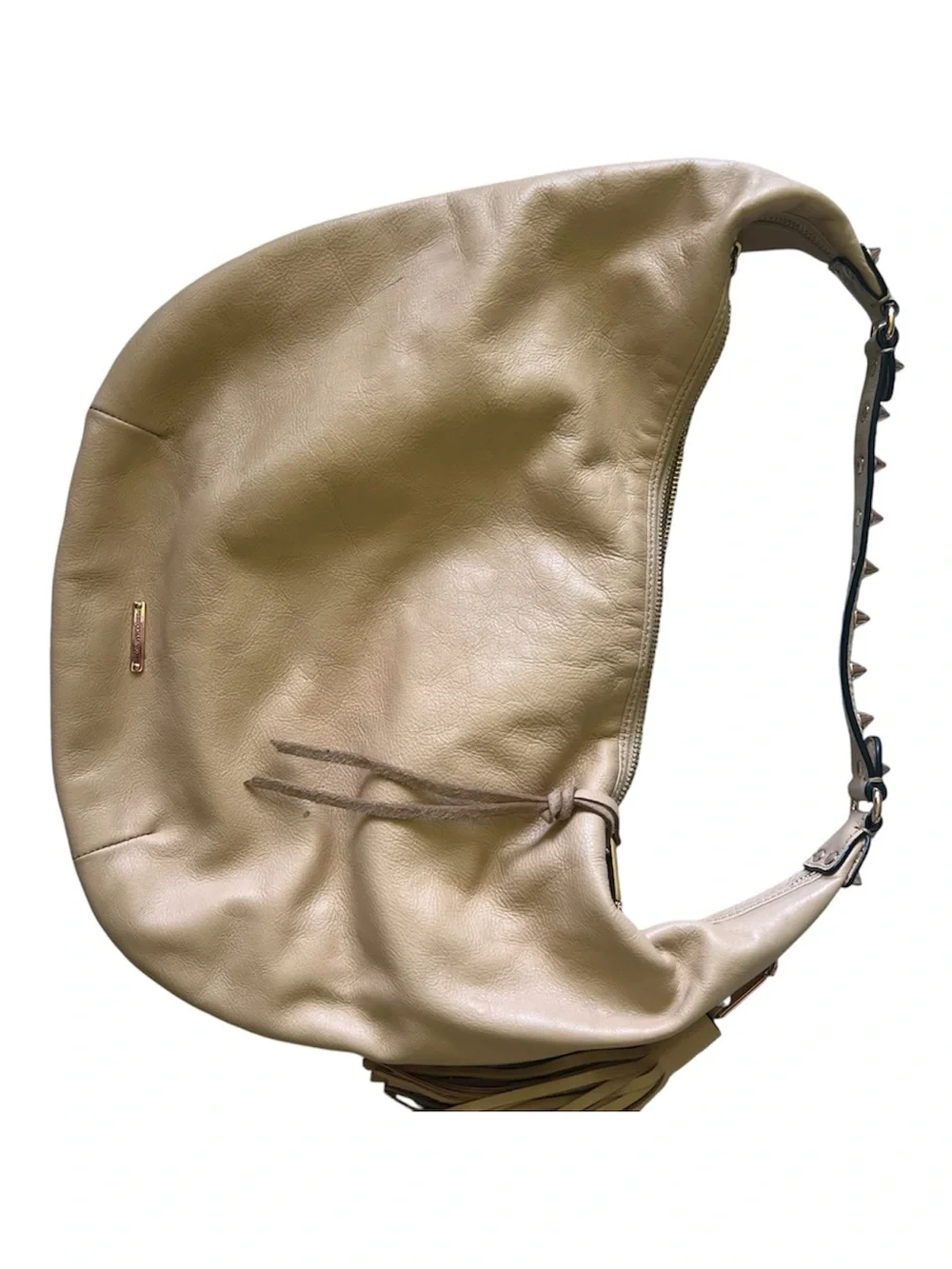 Rebecca Minkoff Tan Leather Bailey Tassel Hobo Bag